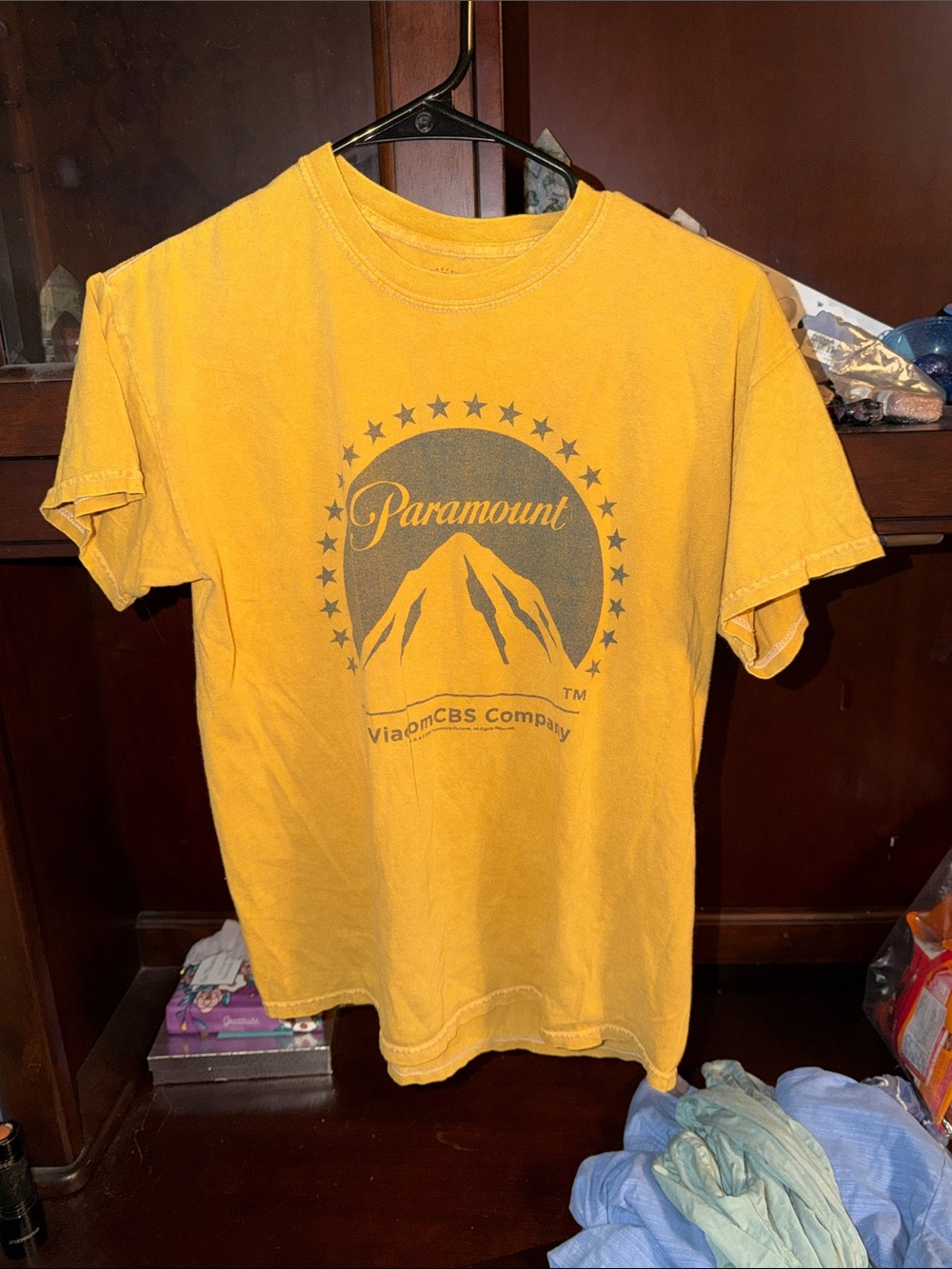Paramount Logo Short Sleeve Tee - Yellow